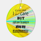I Care Harmonica Keramisch Ornament (Links)