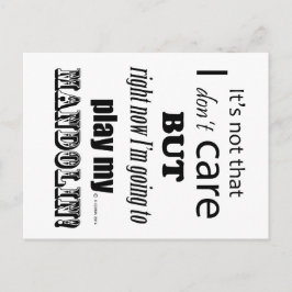 I Care Mandolin Briefkaart