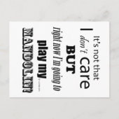 I Care Mandolin Briefkaart (Voorkant)