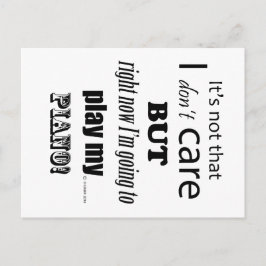 I Care Piano Briefkaart