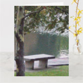 I Care Poem Wenskaart Kaart (Gele Bloem)