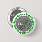i caRe Polar Beer Ronde Button 5,7 Cm (Voorkant /achterkant)