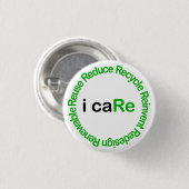 I Care Ronde Button 3,2 Cm (Voorkant /achterkant)