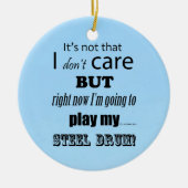I Care Steel Drum Keramisch Ornament (Voorkant)