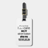 I Care Ukulele Bagagelabel (Voorkant verticaal)