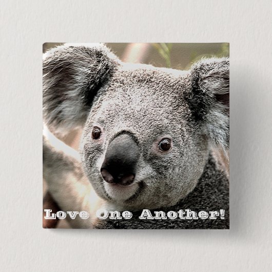 I Care_ Vierkante Button 5,1 Cm (Voorkant)