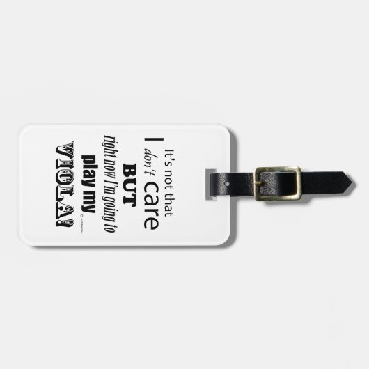 I Care Viola Bagagelabel (Voorkant horizontaal)