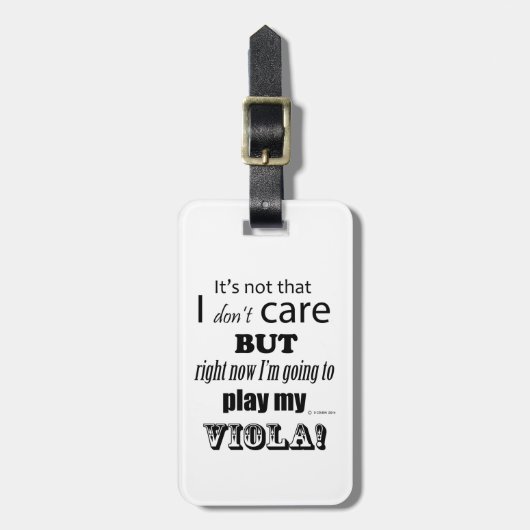 I Care Viola Bagagelabel (Voorkant verticaal)