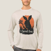 I Carrot Even Funny Bunny Rabbit Vegetable Pun Tri-Blend Shirt (Voorkant volledig)