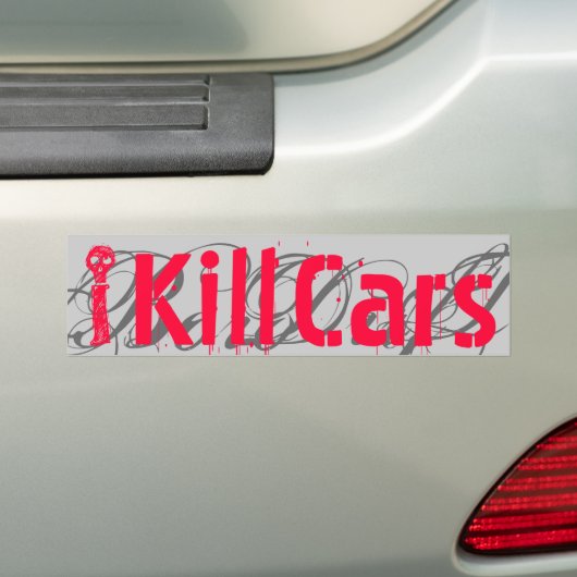 I, Cars, Kill, G Bumpersticker (Op auto)