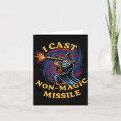 I Cast Non-magic Missile Funny Wizard Parody Meme  Kaart (Voorkant)