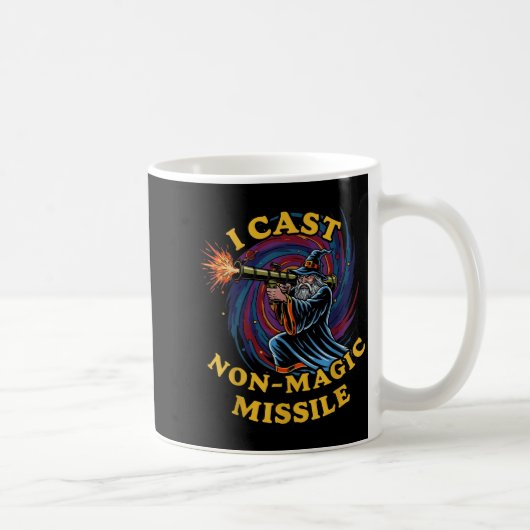 I Cast Non-magic Missile Funny Wizard Parody Meme  Koffiemok (Rechts)