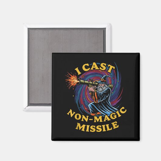 I Cast Non-magic Missile Funny Wizard Parody Meme  Magneet (Voorkant / Achterkant)