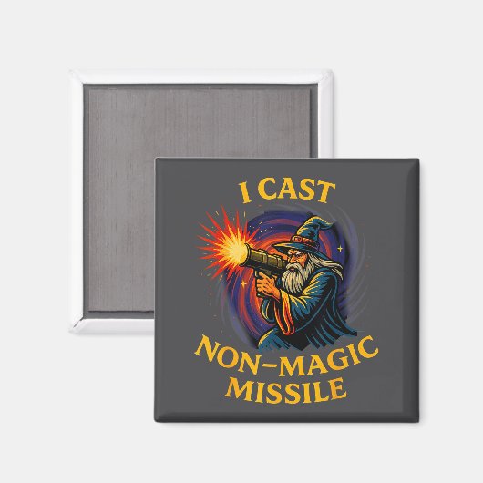 I Cast Non-magic Missile Funny Wizard Parody Meme  Magneet (Voorkant / Achterkant)
