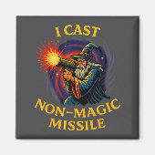 I Cast Non-magic Missile Funny Wizard Parody Meme  Magneet (Voorkant)
