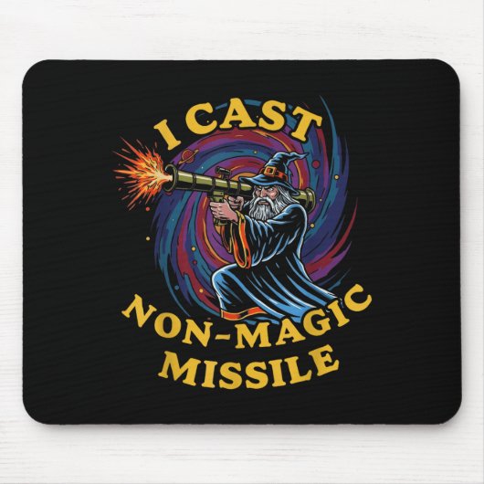 I Cast Non-magic Missile Funny Wizard Parody Meme  Muismat (Voorkant)