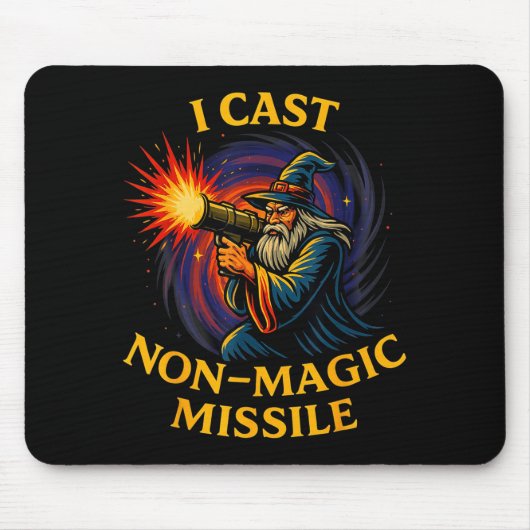 I Cast Non-magic Missile Funny Wizard Parody Meme  Muismat (Voorkant)