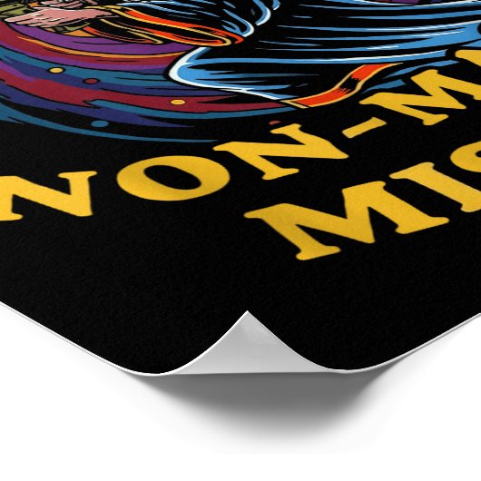 I Cast Non-magic Missile Funny Wizard Parody Meme  Poster (Hoek)