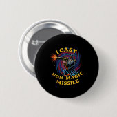 I Cast Non-magic Missile Funny Wizard Parody Meme Ronde Button 5,7 Cm (Voorkant /achterkant)