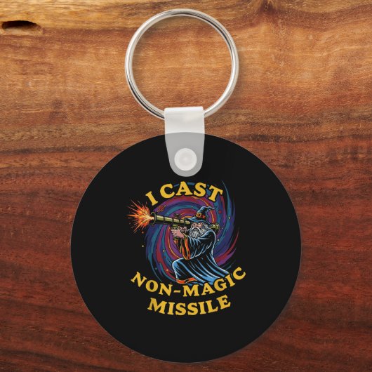 I Cast Non-magic Missile Funny Wizard Parody Meme  Sleutelhanger (Voorkant)