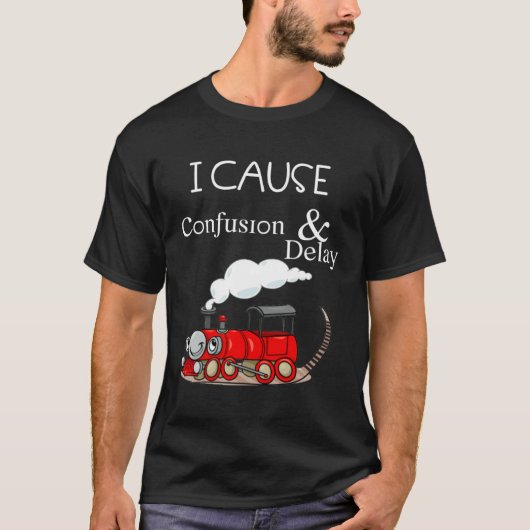 I cause confusion and delay  train kids t-shirt (Voorkant)