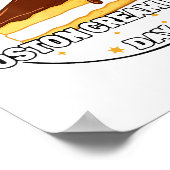 I Celebrate National Boston Cream E Day Food Cake  Poster (Hoek)