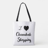 I 🖤 Chanoeka. Winkelen Tote Bag (Achterkant)
