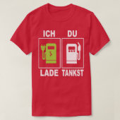 I charge you fuel Gas station Gasoline vs Electric T-shirt (Design voorkant)