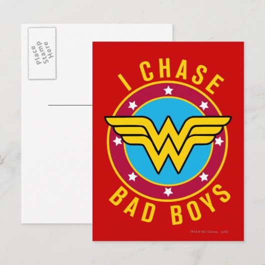 I Chase Bad Boys Briefkaart (Voorkant / Achterkant)