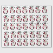 I checked the list 67 times, funny christmas wrap cadeaupapier (Vlak)