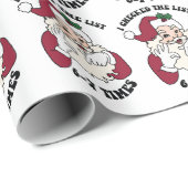 I checked the list 67 times, funny christmas wrap cadeaupapier (Rol Hoek)