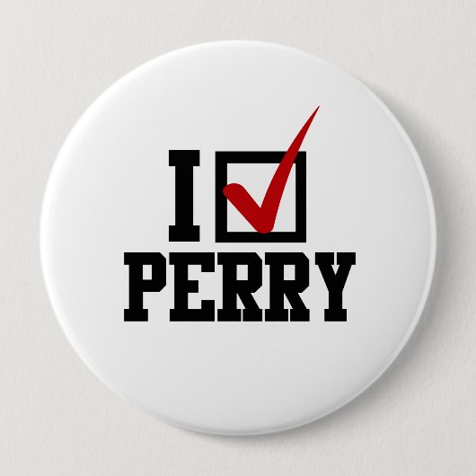 I CHECKMARK RICK PERRY RONDE BUTTON 4,0 CM (Voorkant)