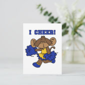 I Cheer Blue en Gold Tshirts en Gifts Briefkaart (Staand voorkant)
