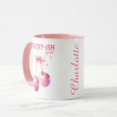 "I Cherry-ish You" Gepersonaliseerde gift van de V Mok (Voorkant links)