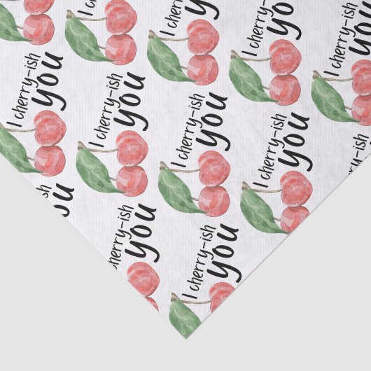 I Cherry-ish You Tissue Paper Tissuepapier (Detail)