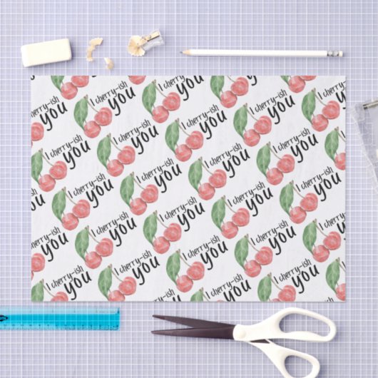 I Cherry-ish You Tissue Paper Tissuepapier (Craft)