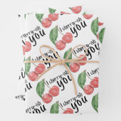 I Cherry-ish You Wrapping Paper Sheets (In situ)
