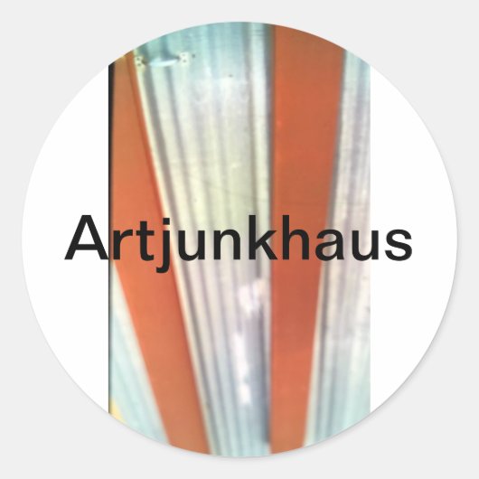 "I-Chinati" Marfa I-Ching Hankamer Artjunkhaus ple Ronde Sticker (Voorkant)