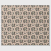 I-Ching Buff-ontwerp Cadeaupapier (Vlak)