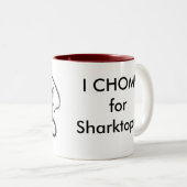 I CHOMP for Sharktopus Tweekleurige Koffiemok (Voorkant rechts)