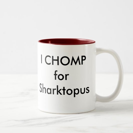 I CHOMP for Sharktopus Tweekleurige Koffiemok (Rechts)
