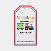 I Choo Choo Choose You Classroom Valentine Favor  Cadeaulabel (Voorkant)