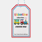 I Choo Choo Choose You Classroom Valentine Favor  Cadeaulabel (Achterkant)