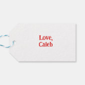 I choo-choo Choose You Valentine's Day Kid's cute Cadeaulabel (Achterkant Horizontaal)