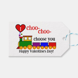 I choo-choo Choose You Valentine's Day Kid's cute Cadeaulabel