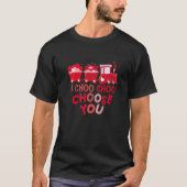 I Choo Choo Choose You Valentines Day Train Toddle T-shirt (Voorkant)