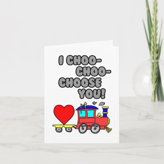 I Choo Choo kiest u de Kaart van de Valentijnsdag (Voorkant)