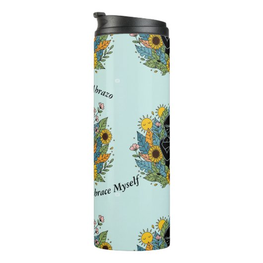 I Choose Myself Today/Girasoles y amor propio Thermosbeker (Geroteerd rechts)