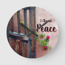 I Choose Peace Round Clock Ronde Klok