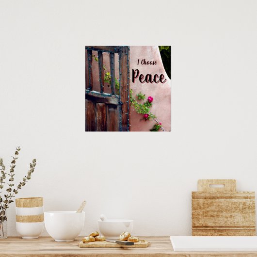 I Choose Peace Square Poster (Keuken)